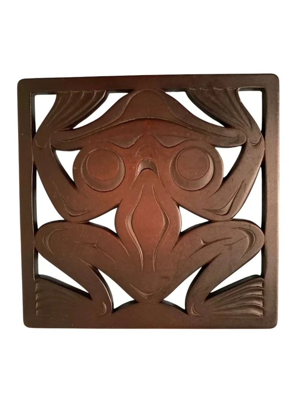 Glass Frog Trivet by BOMA Hand Crafted Recycled Glass